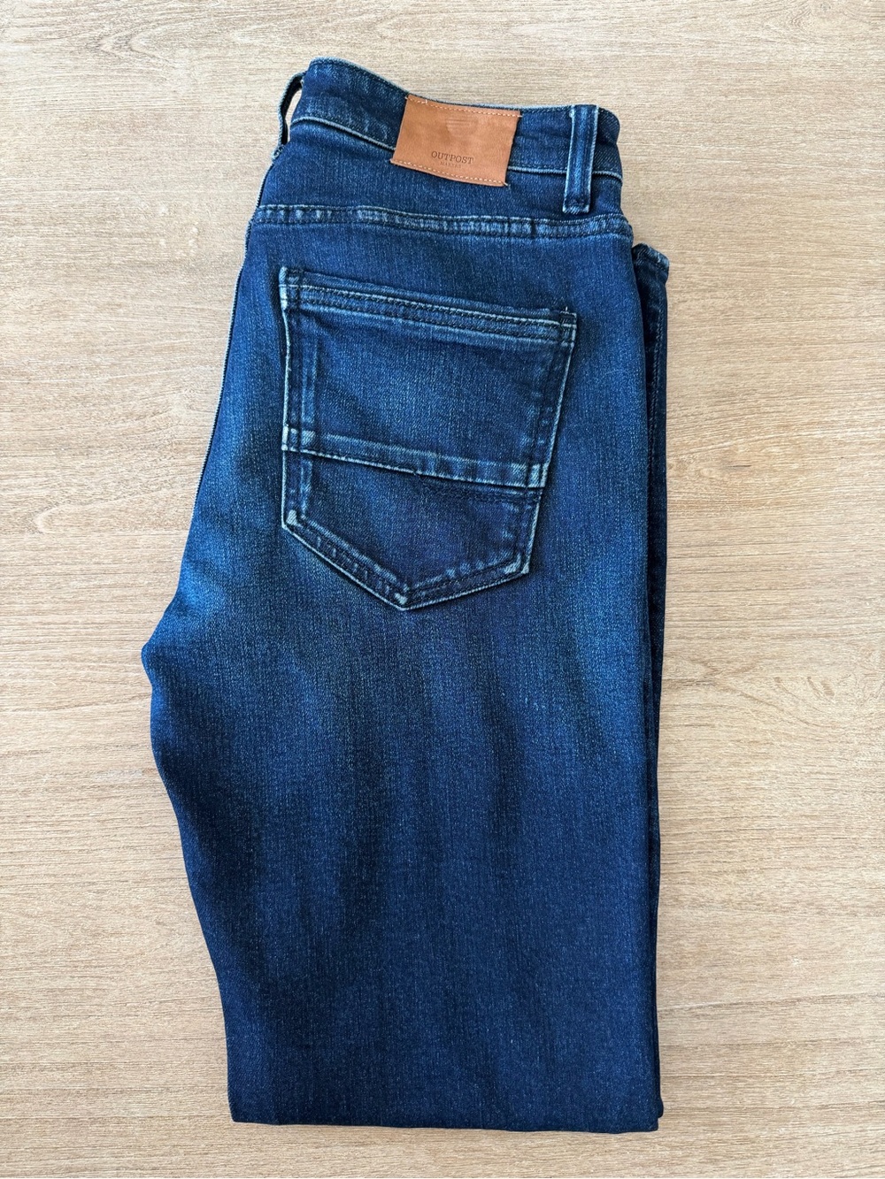 Men’s Comfort Slim Fit Jeans in Dark Blue Denim